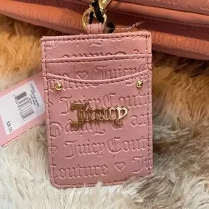 NWT Juicy Couture 2-Pcs Backpack + Lanyard, Blush Heart Deboss, Pink w/ Logos Juicy Couture | Bags | Nwt Juicy Couture 2pcs Backpack  main image 4